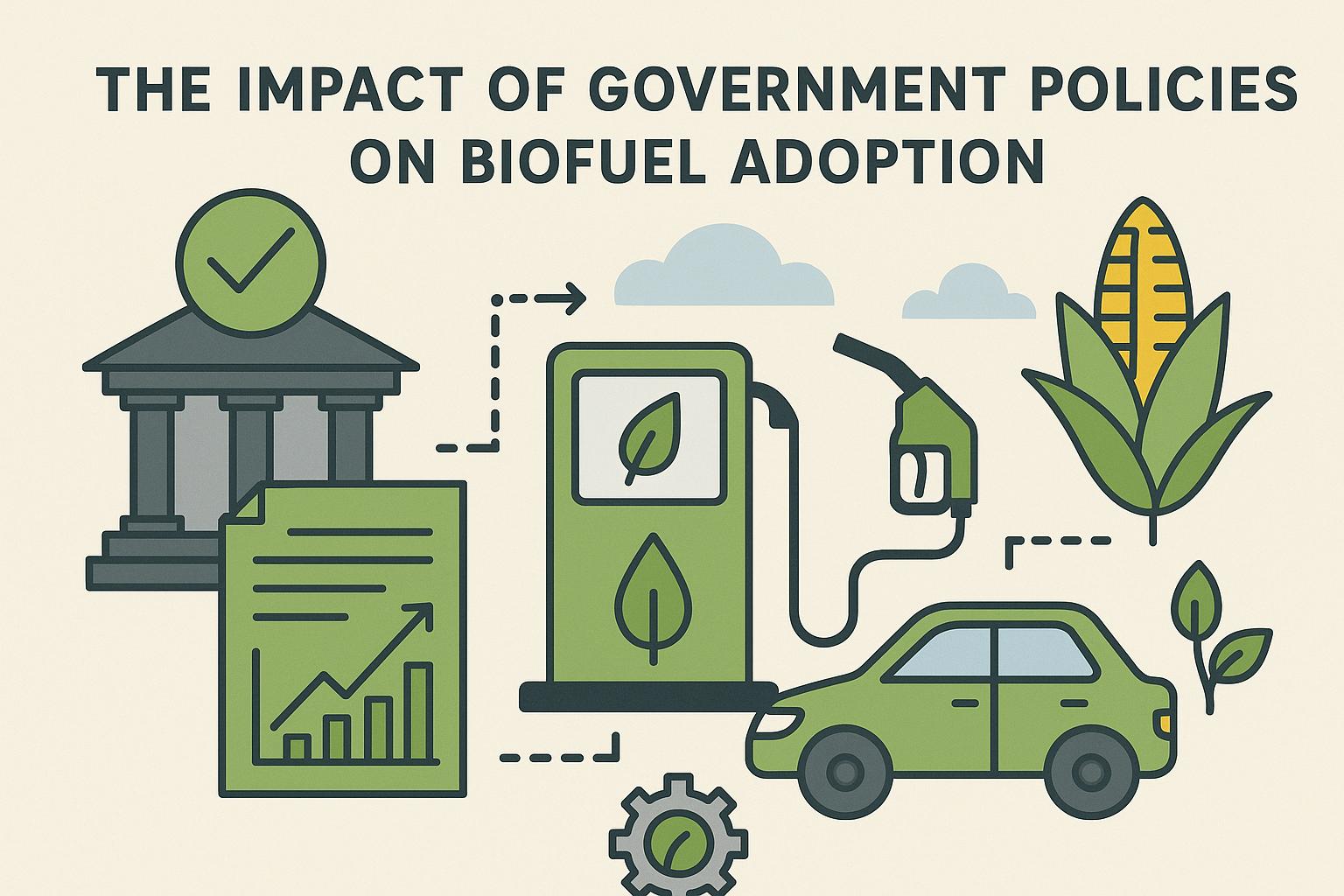 The impact of government policies on biofuel adoption.