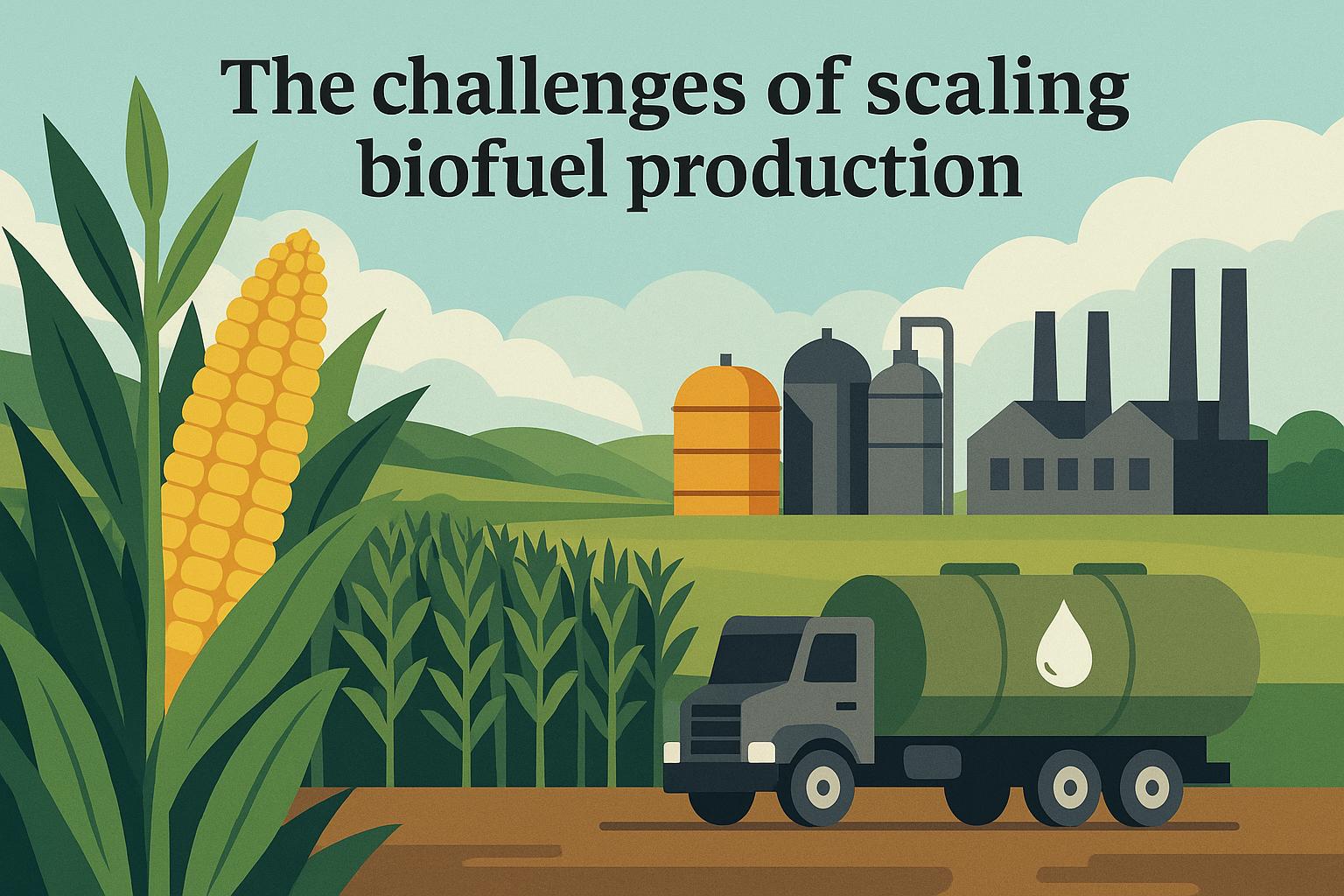 The challenges of scaling biofuel production.