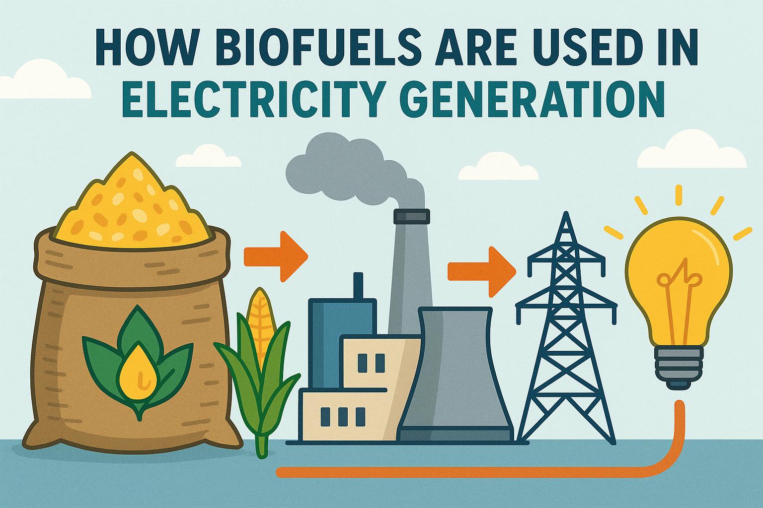 How biofuels are used in electricity generation.
