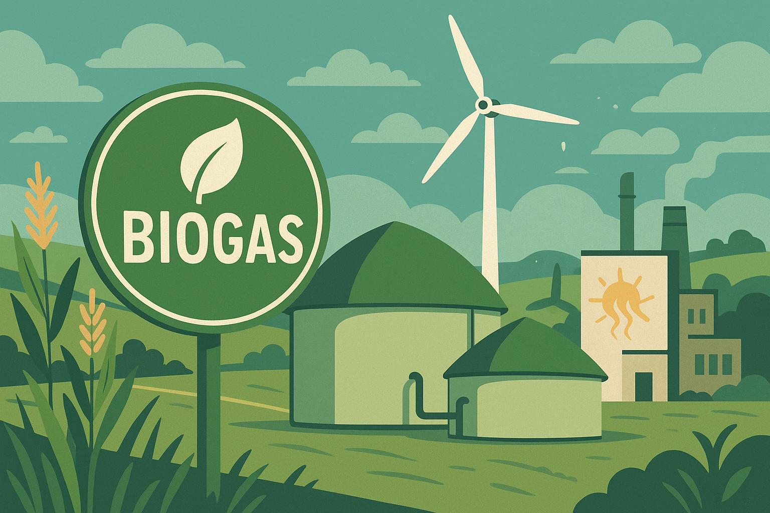 The potential of biogas as a renewable energy source.