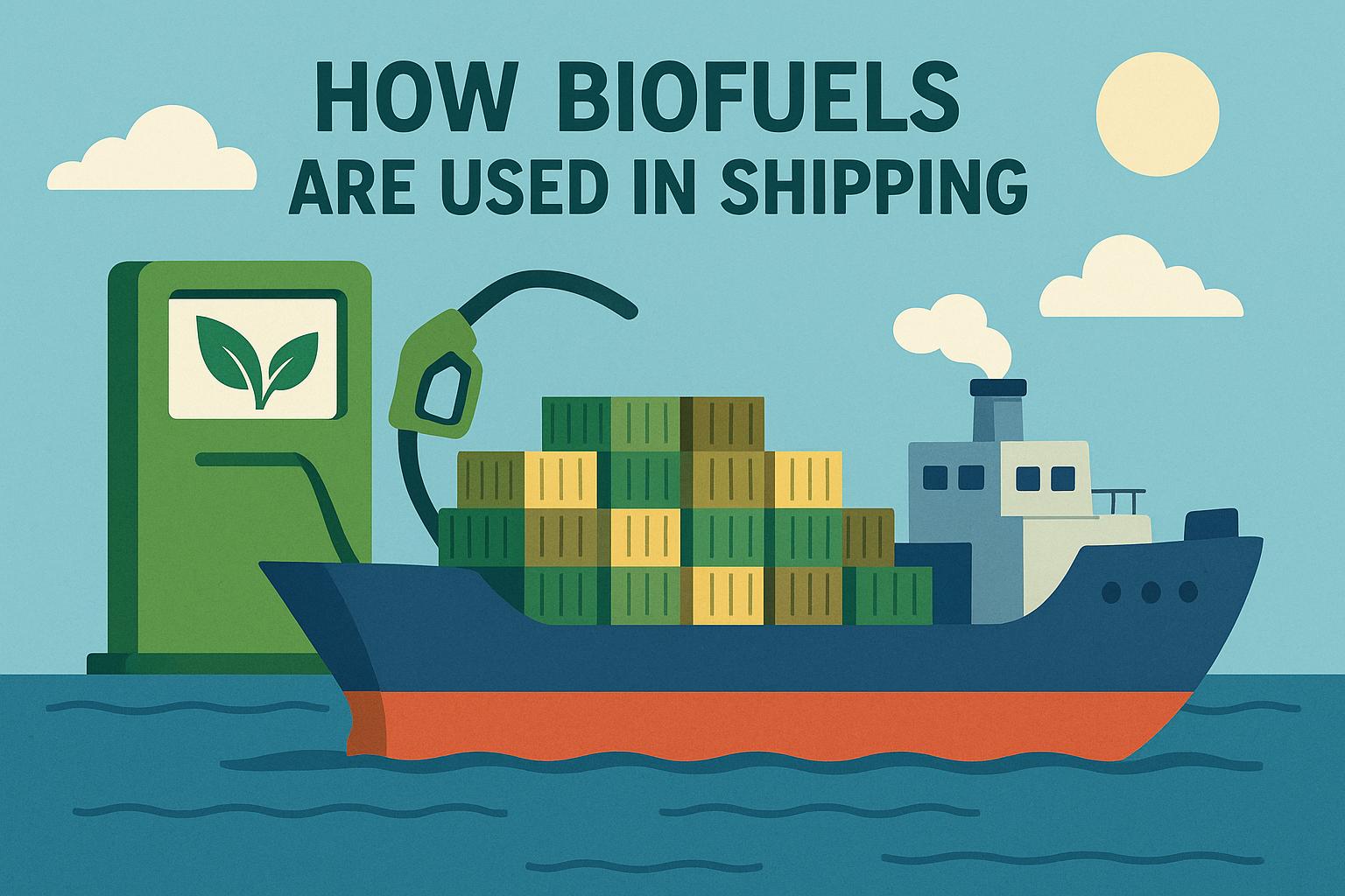 How biofuels are used in shipping.