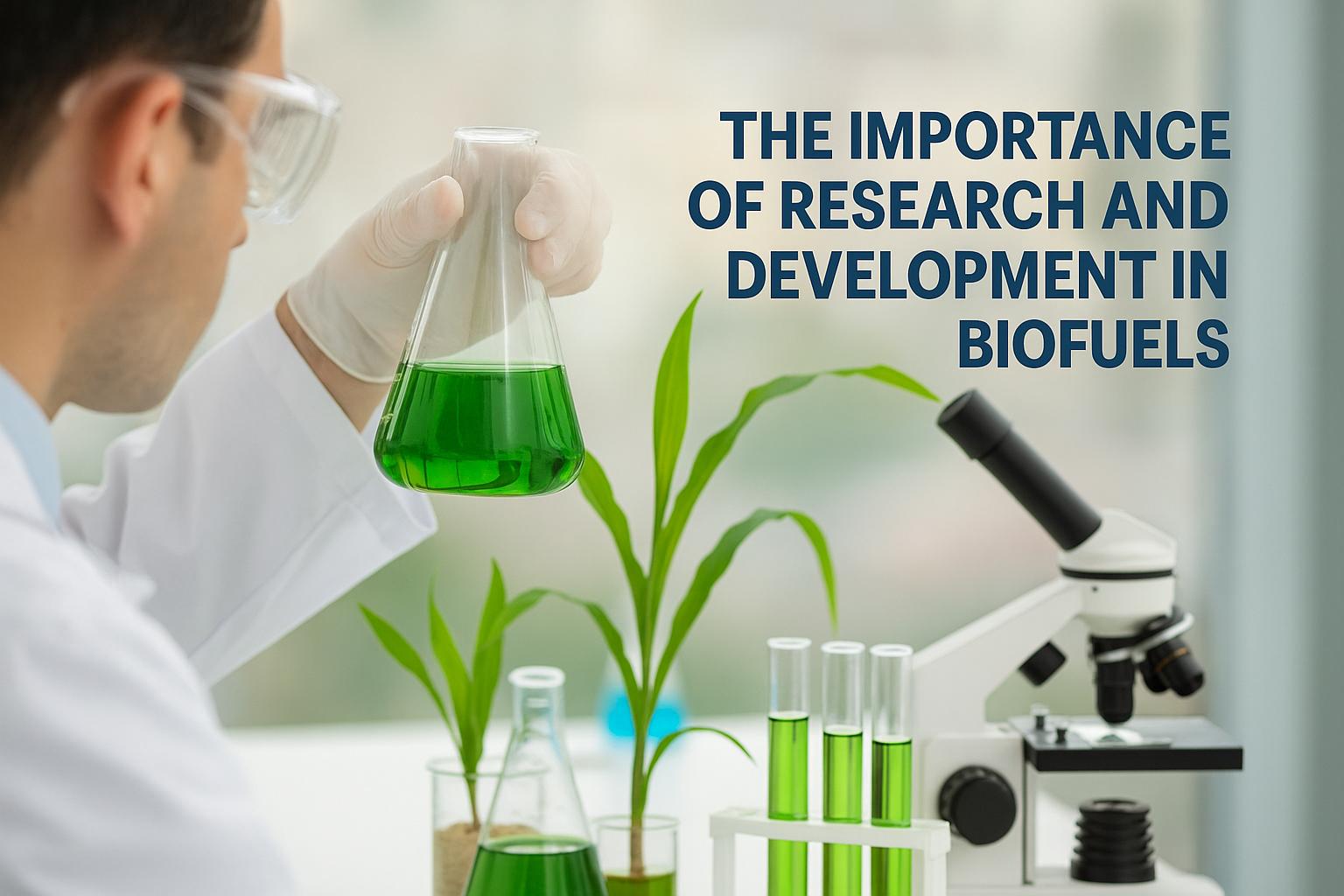 The importance of research and development in biofuels.