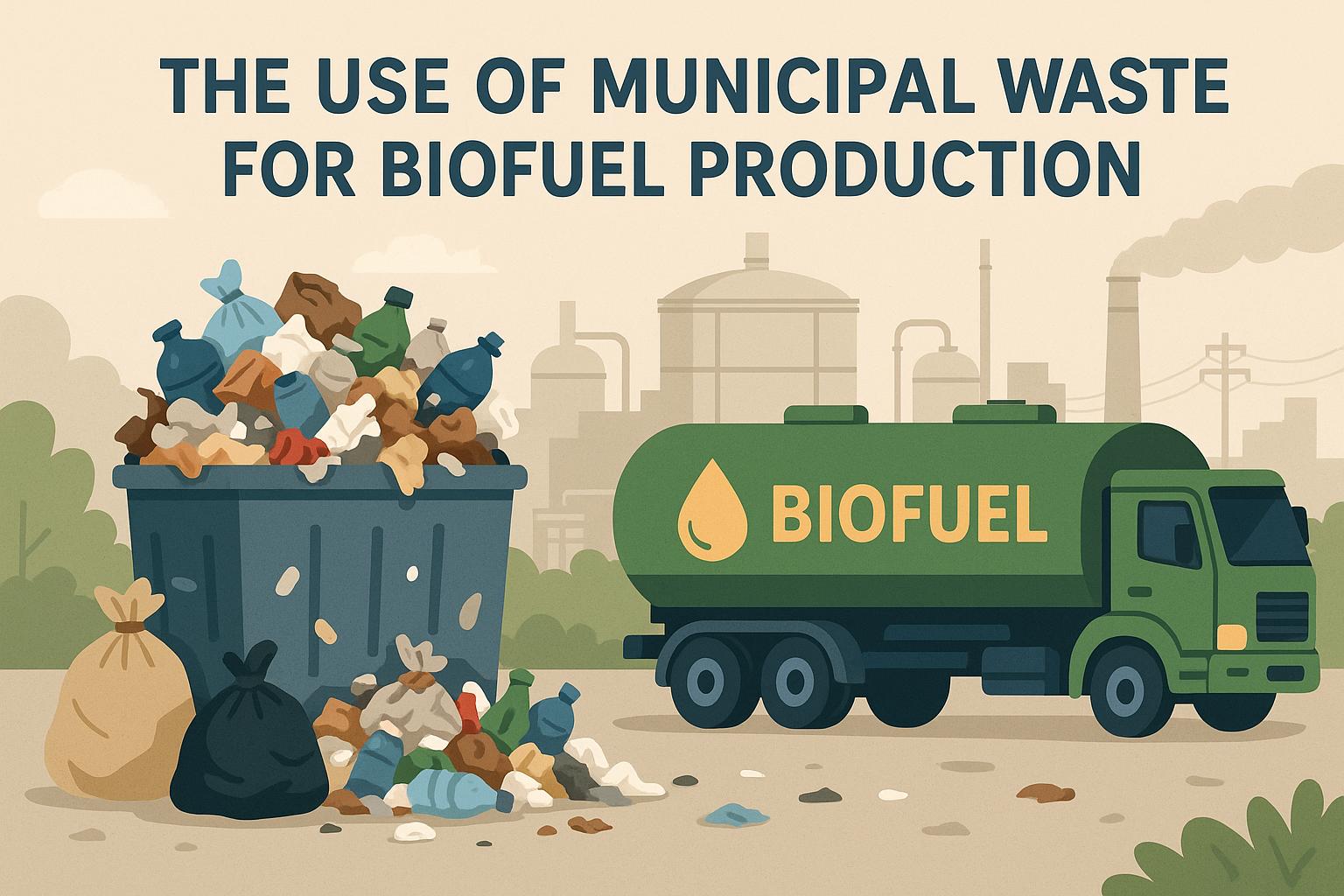 The use of municipal waste for biofuel production.